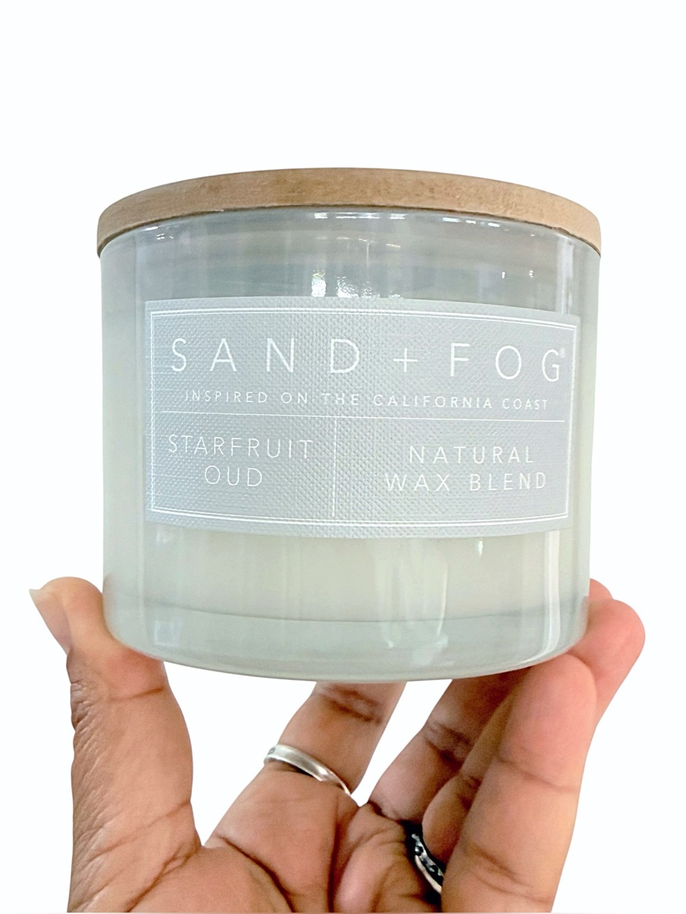 Sand + Fog Starfruit Oud Natural Wax Blend Large Scented Candle